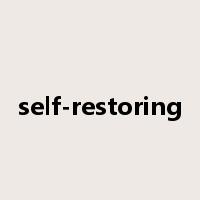 self-restoring是什么意思