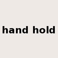 hand hold是什么意思
