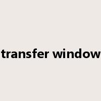 transfer window是什么意思