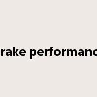 brake performance是什么意思