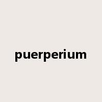puerperium是什么意思