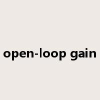 open-loop gain是什么意思