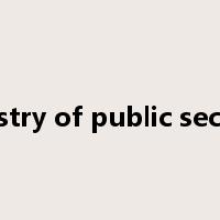 ministry of public security是什么意思
