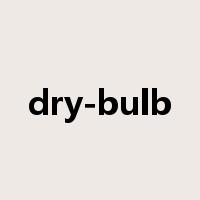 dry-bulb是什么意思