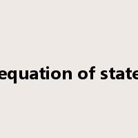 equation of state是什么意思