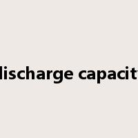 discharge capacity是什么意思
