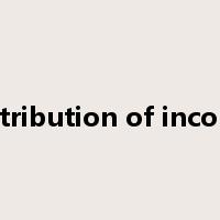 distribution of income是什么意思