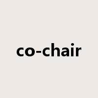 co-chair是什么意思