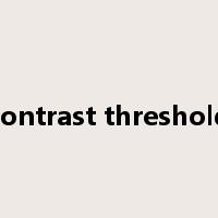 contrast threshold是什么意思