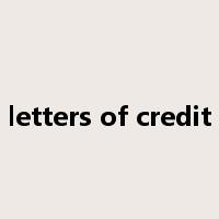 letters of credit是什么意思