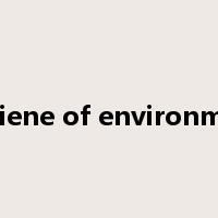 hygiene of environment是什么意思