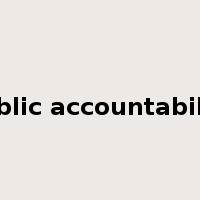 public accountability是什么意思