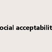 social acceptability是什么意思
