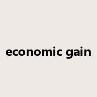 economic gain是什么意思