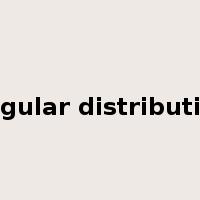 angular distribution是什么意思