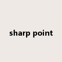 sharp point是什么意思