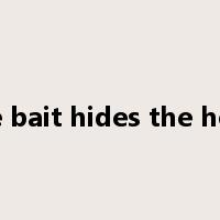 The bait hides the hook是什么意思