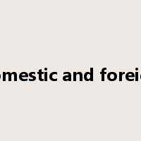 domestic and foreign是什么意思