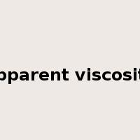 apparent viscosity是什么意思