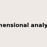 dimensional analysis是什么意思