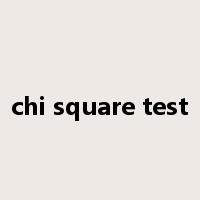 chi square test是什么意思