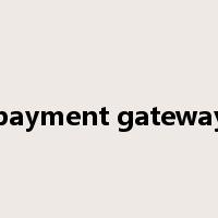 payment gateway是什么意思