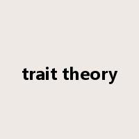 trait theory是什么意思