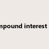 compound interest law是什么意思