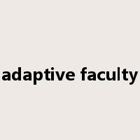 adaptive faculty是什么意思