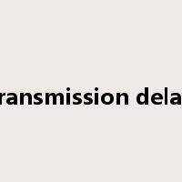 transmission delay是什么意思