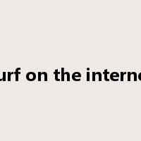 surf on the internet是什么意思