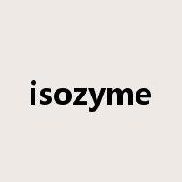 isozyme是什么意思