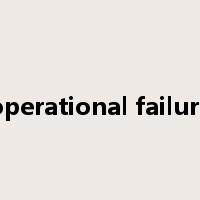 operational failure是什么意思