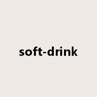 soft-drink是什么意思
