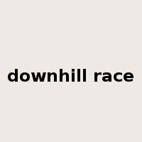 downhill race是什么意思