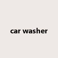 car washer是什么意思