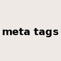 meta tags是什么意思