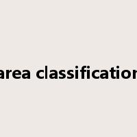 area classification是什么意思