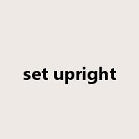 set upright是什么意思