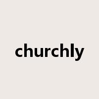 churchly是什么意思