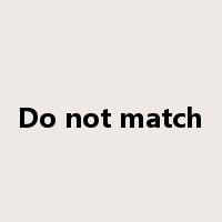 Do not match是什么意思