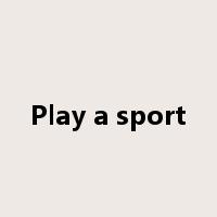 Play a sport是什么意思