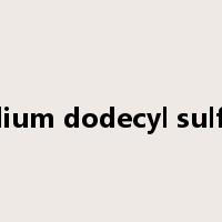 sodium dodecyl sulfate是什么意思