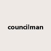 councilman是什么意思