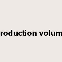 production volume是什么意思