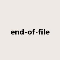 end-of-file是什么意思