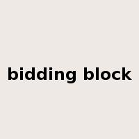 bidding block是什么意思