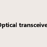 Optical transceiver是什么意思