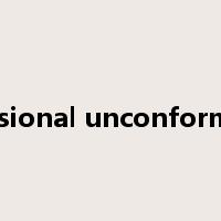 erosional unconformity是什么意思