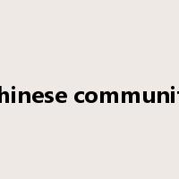 Chinese community是什么意思